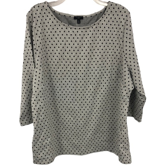 Talbots Tops - TALBOTS POLKA DOT‎ METALLIC TOP 2X